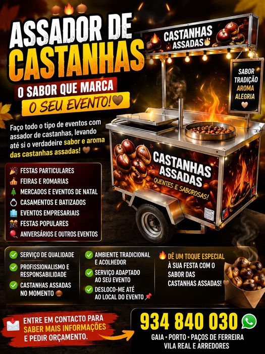 Faço eventos de castanhas