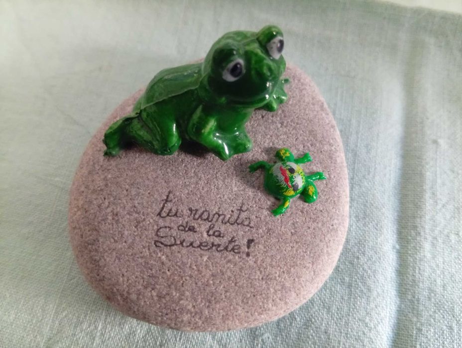 Rã da sorte, em resina 3D