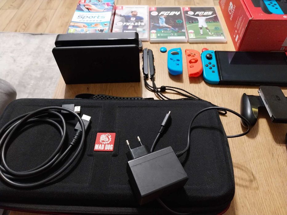 Nintendo switch oled zestaw GWARANCJA