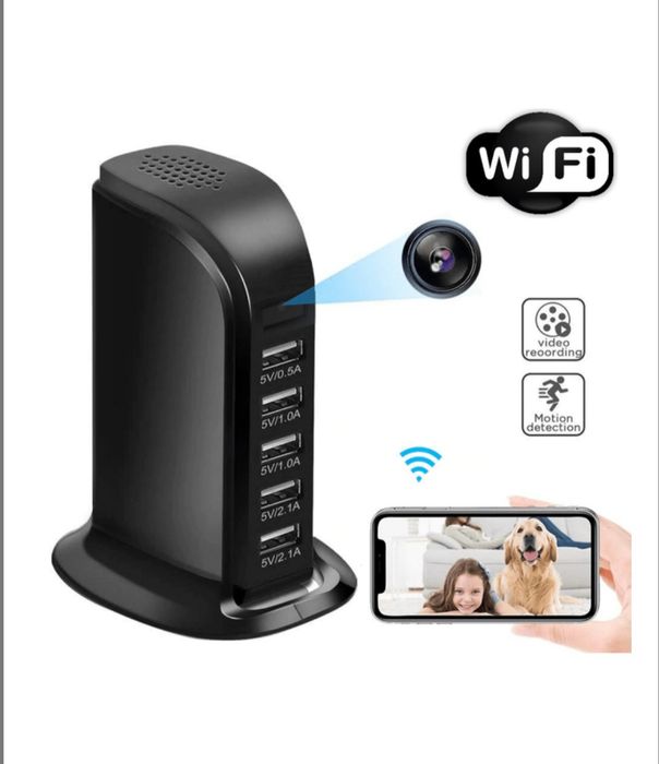 Нова WIFI міні камера у зарядці, відеонагляд, прихована камера
