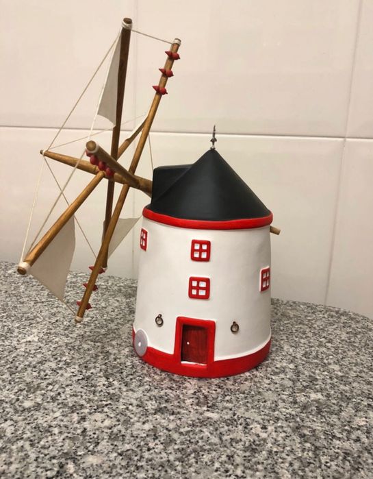 Moinho Decorativo de Cerâmica