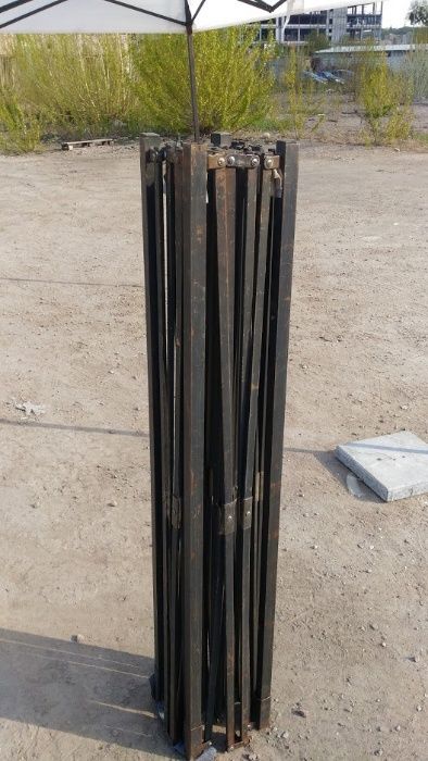 Продам навес / тент / шатер белый 3*3 м легкое б/у каркас-трансформер