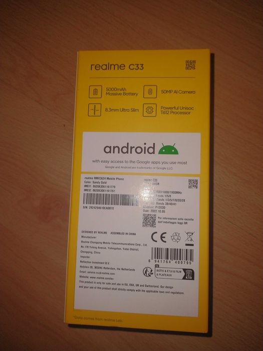 Telefon Smartfon  Realme C33
