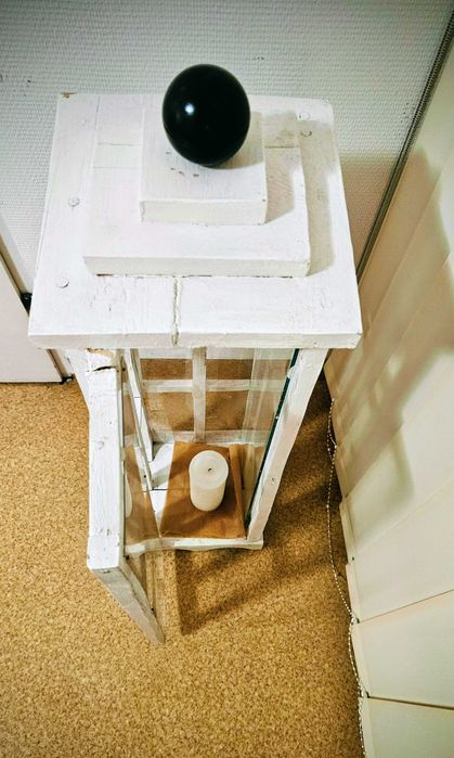 Lampion z drewna handmade