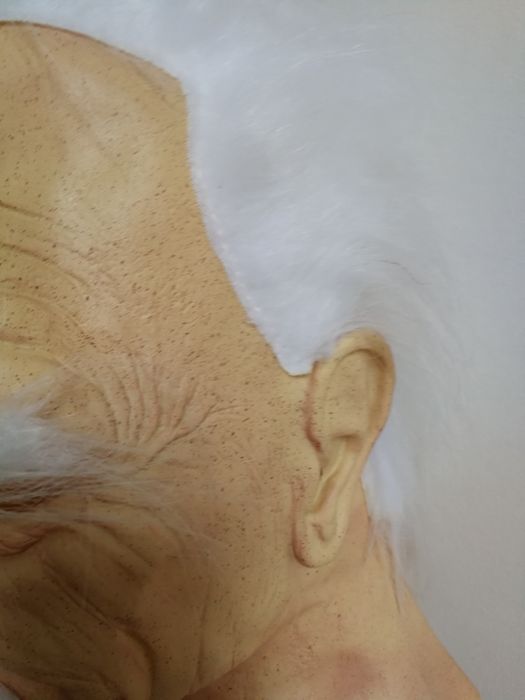 Maska na Halloween Einstein dziadek cosplay impreza lateksowa