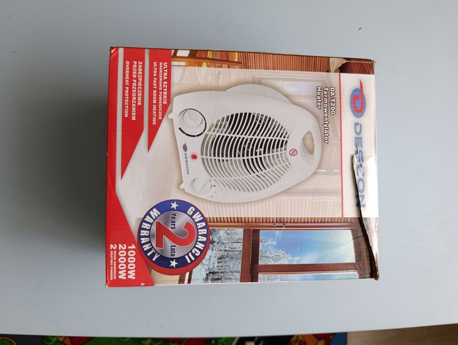 Termowentylator DESCON DA-T200 1000/2000W