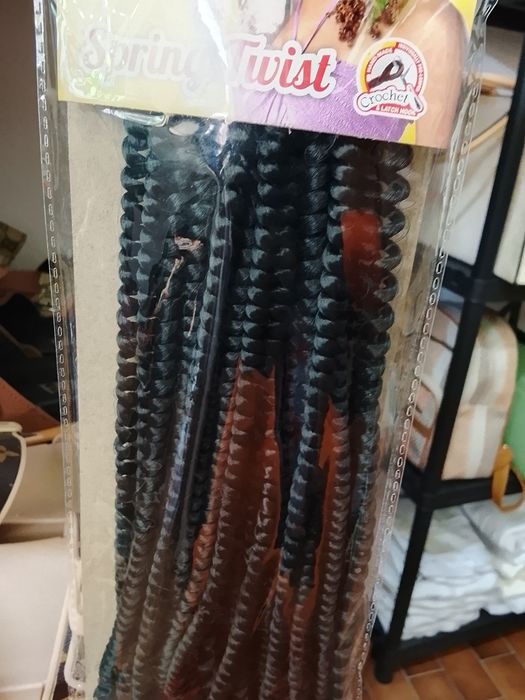 Tranças de postiço twist para crrchet