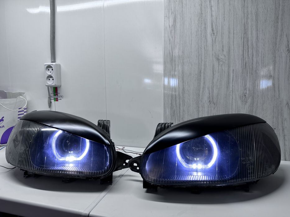 Фари на Ланос установка лінз тюнінг оптики стопи ланос полировка фар