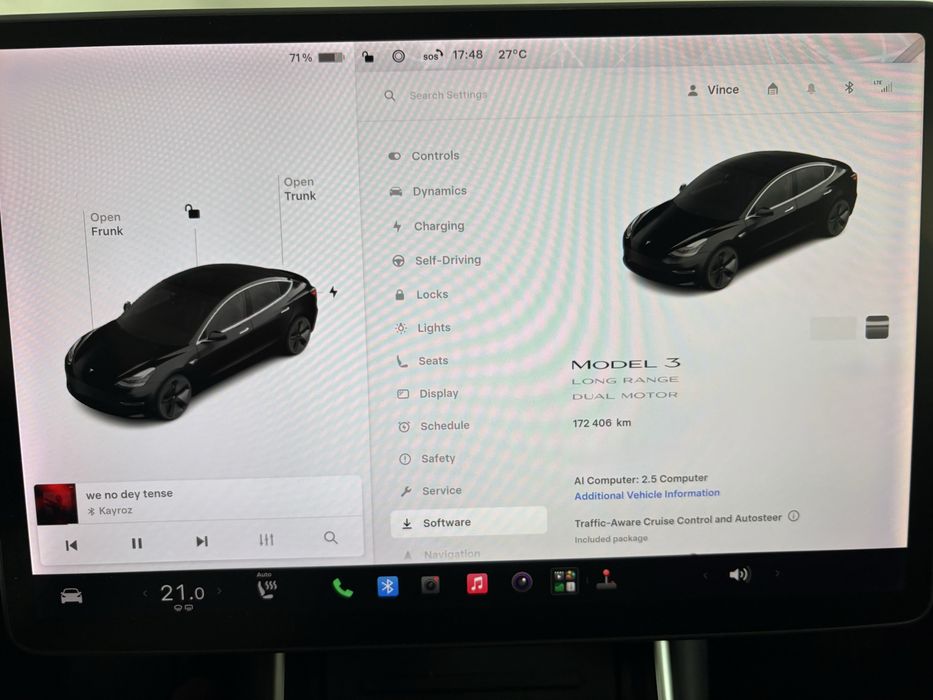 Tesla Model 3 LR com suspensão Highland