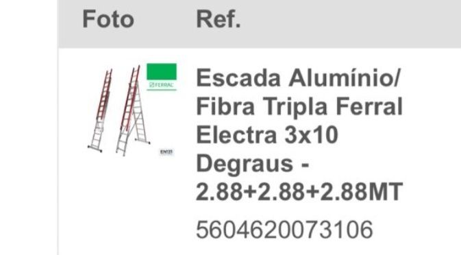Escada pouco uso