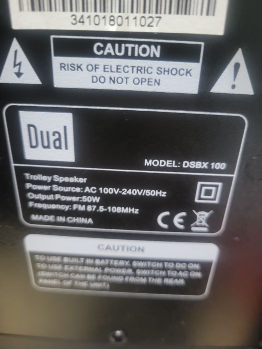 переносна колонка Dual DSBX100