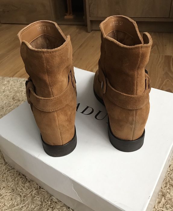 Buty botki jak Isabel Marant Badura Alegra rozmiar 37 beżowe