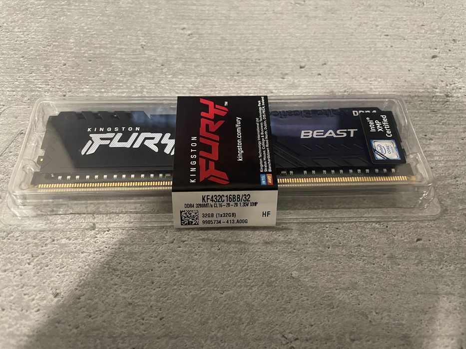 Ram DDR4 Kingston HyperX Fury 1x32GB 3200mhz