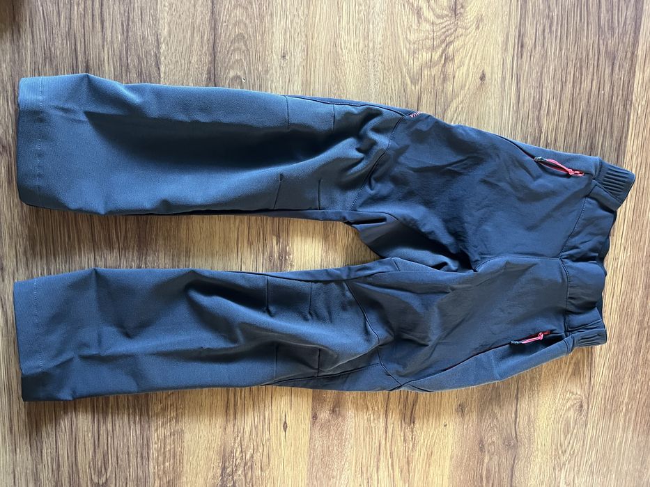 Spodnie softshell turystyczne Quechura Szary grafitowy 123 - 130 cm
