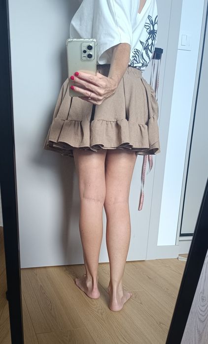 Spódniczka mini falbany