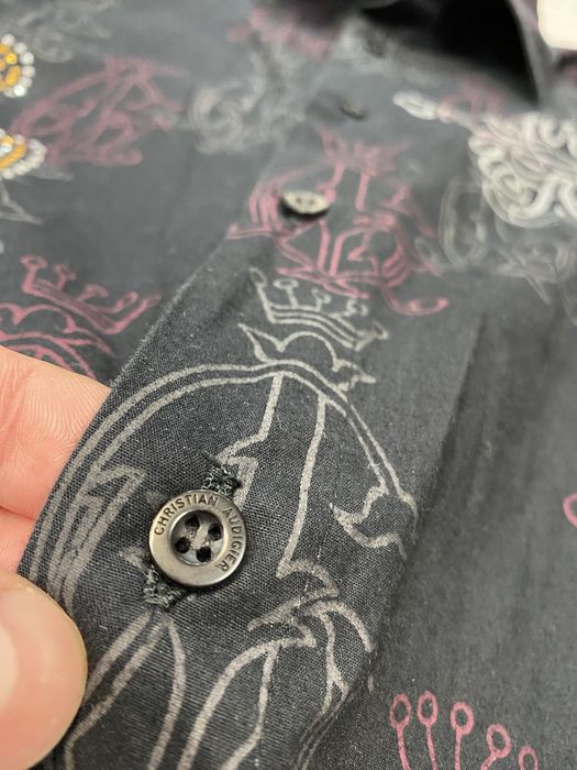 Christian Audigier damska koszula y2k rozmiar XL