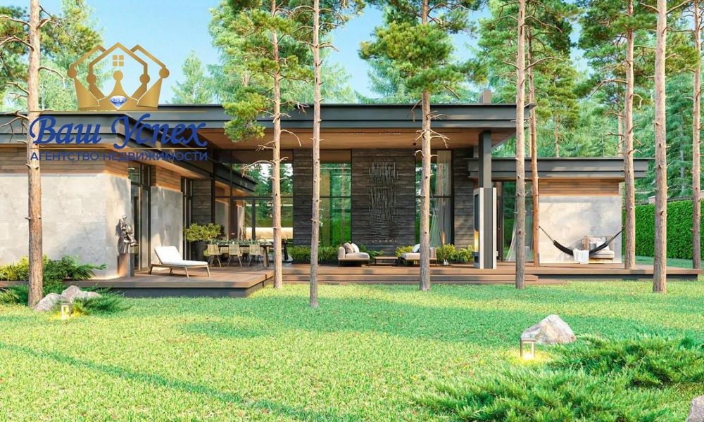 Продажа современного дома в лесу в городке.село Козин.