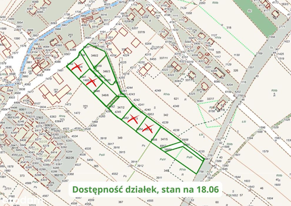 Piękne działki w Pieszycach