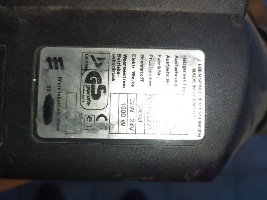 Webasto eberspacher D1lc