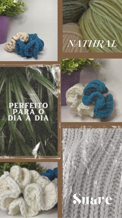 Scrunchies de crochet