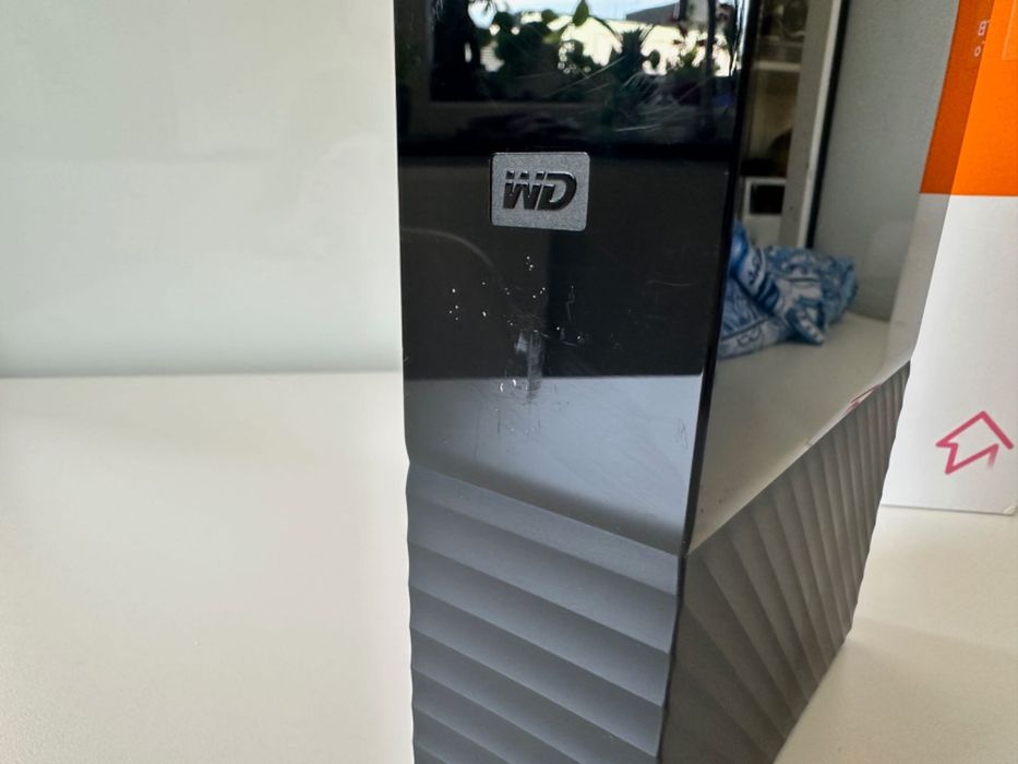 Disco Externo Western Digital WD My Book 8TB Caixa e Acessórios