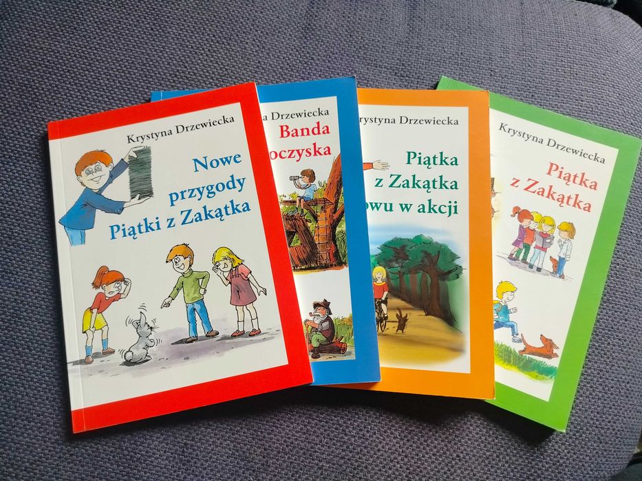 Książki "Piatka z Zakątka" 4 części.