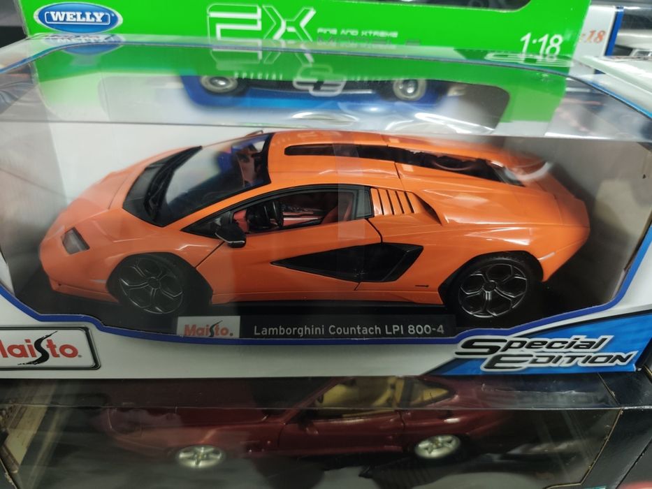 1/18 Lamborghini Countach maisto carro coleção miniatura