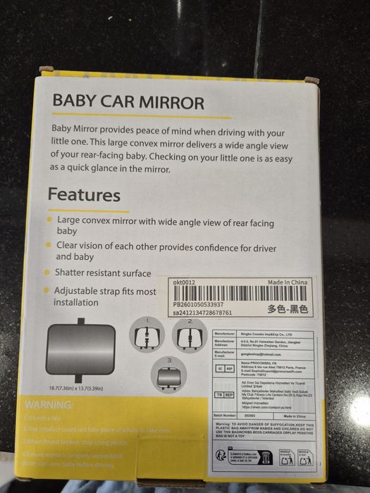 Espelho de bebé para carro