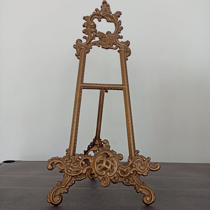 Suporte pratos / travessas em latão estilo Arte Nova