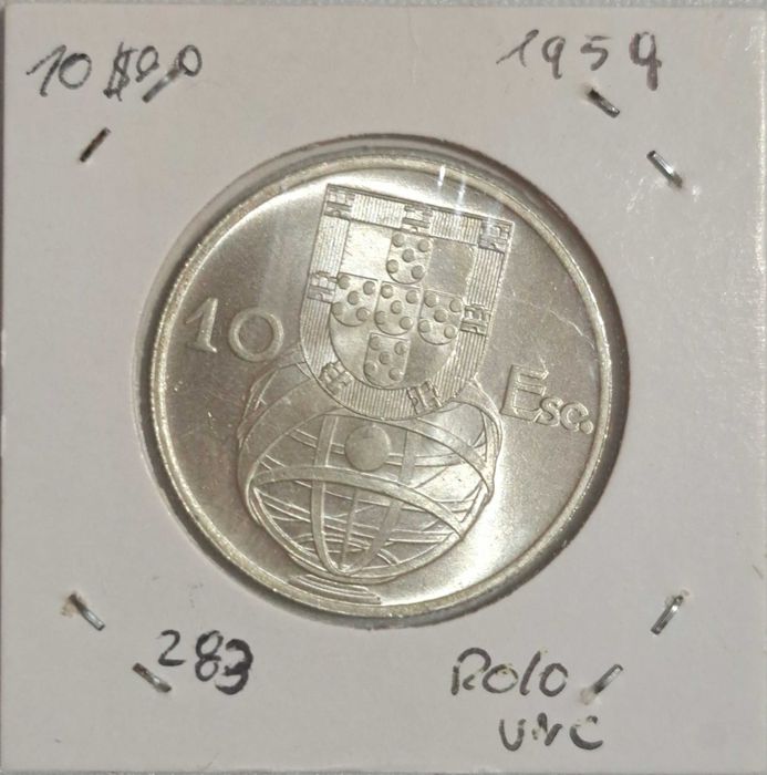 Moeda 10$00 UNC 1954