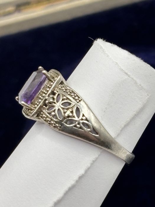 Pierścionek z Ametystem 1909