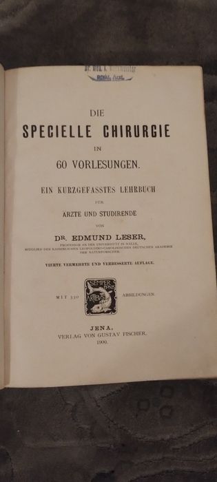 Ksiażka/podręcznik medyczny z 1900r.