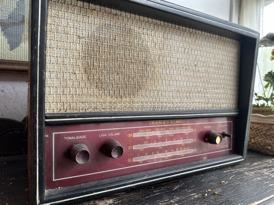 Rádio Trans Elmo Antigo Vintage - A Funcionar