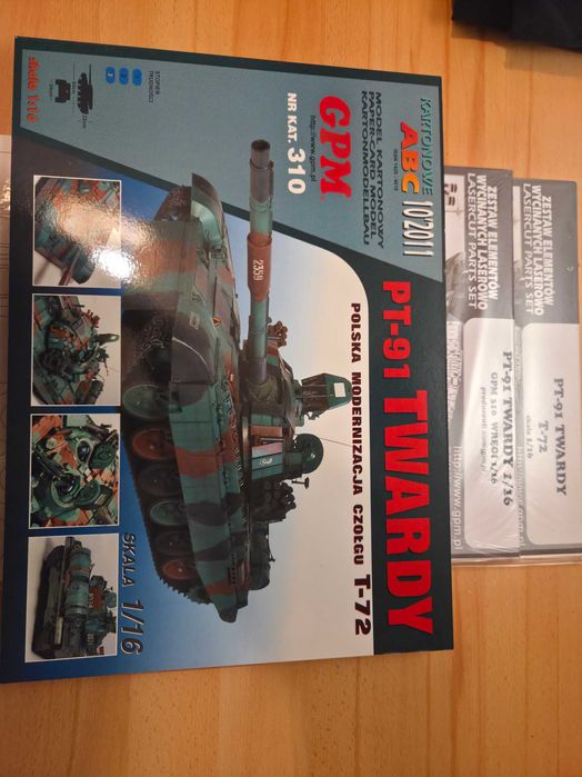 Model kartonowy PT-91 TWARDY 1:16 GPM dodatki