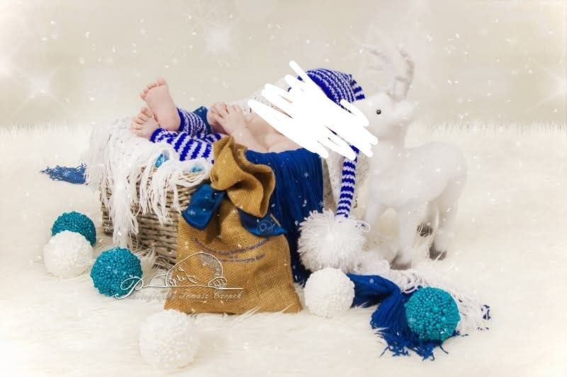 4 bombki styropianowe.