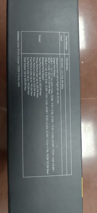 Anker Prime Gan 200 W (A2683341) багатопортовий блок живлення