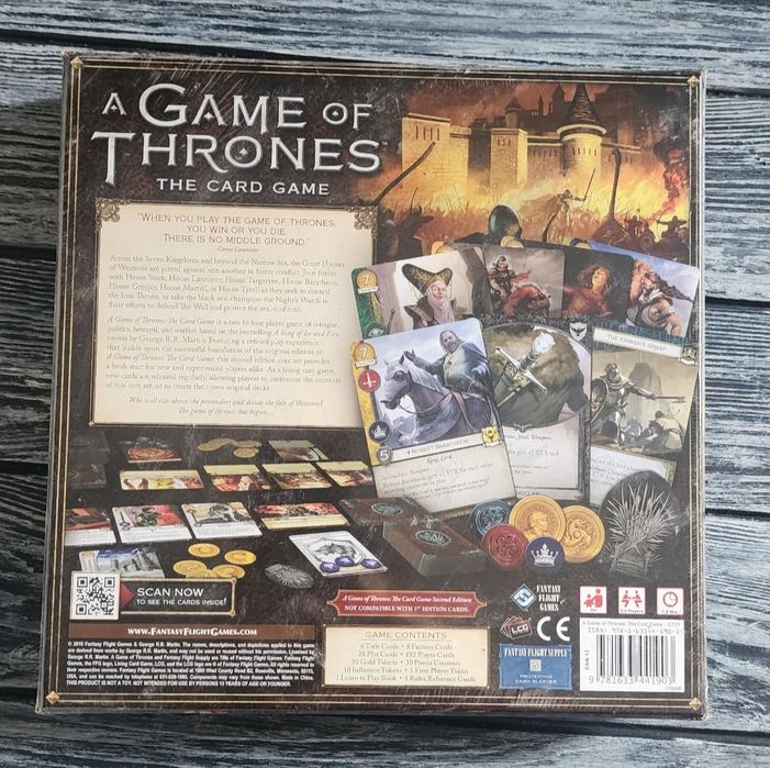 Настольная игра A Game of Thrones: The Card Game (Second Edition), новая, в заводской пленке