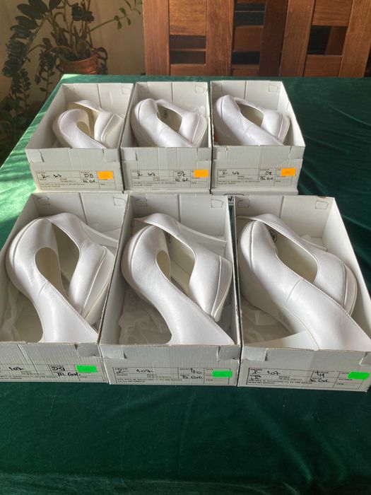 Nowe buty białe 35, 37, 38, 39 wys 10,5 cm wyprzedaż