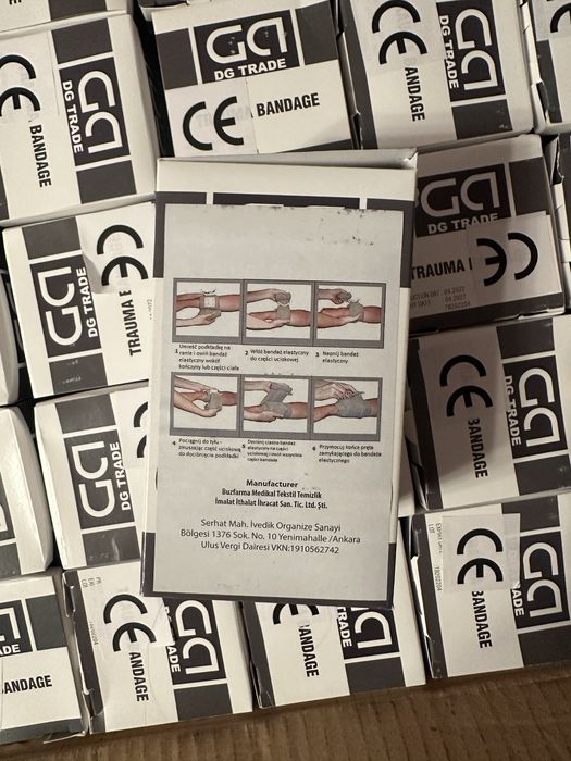 Bandaż izraelski Trauma Bandage CE – karton 100 szt