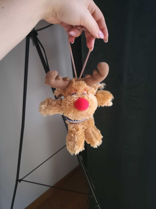 Pepsi maskotka renifer Rudolf w sweterku maskotka vintage 26 cm