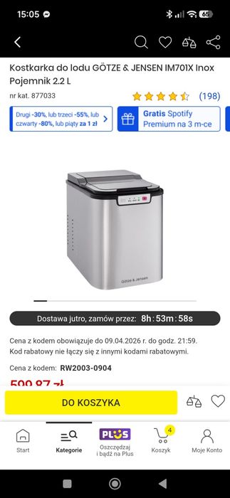 Kostkarka do lodu 2.2 L