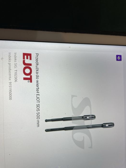 Przedłużka do wierteł EJOT SDS 500 mm