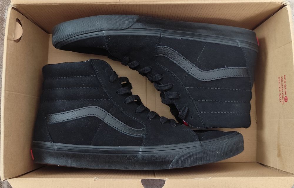 Buty tenisówki Vans Sk8 Hi VN000D5IBKA Black 45 29.5 cm