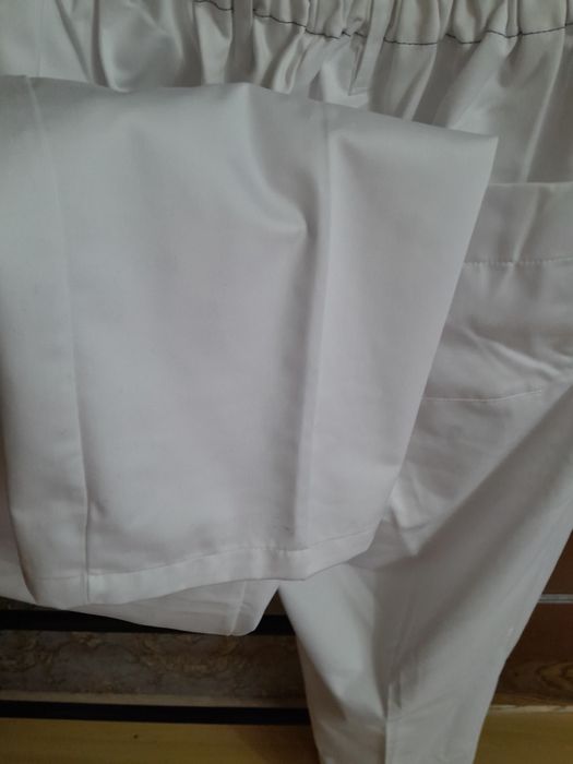Штани медичні, білі,батали