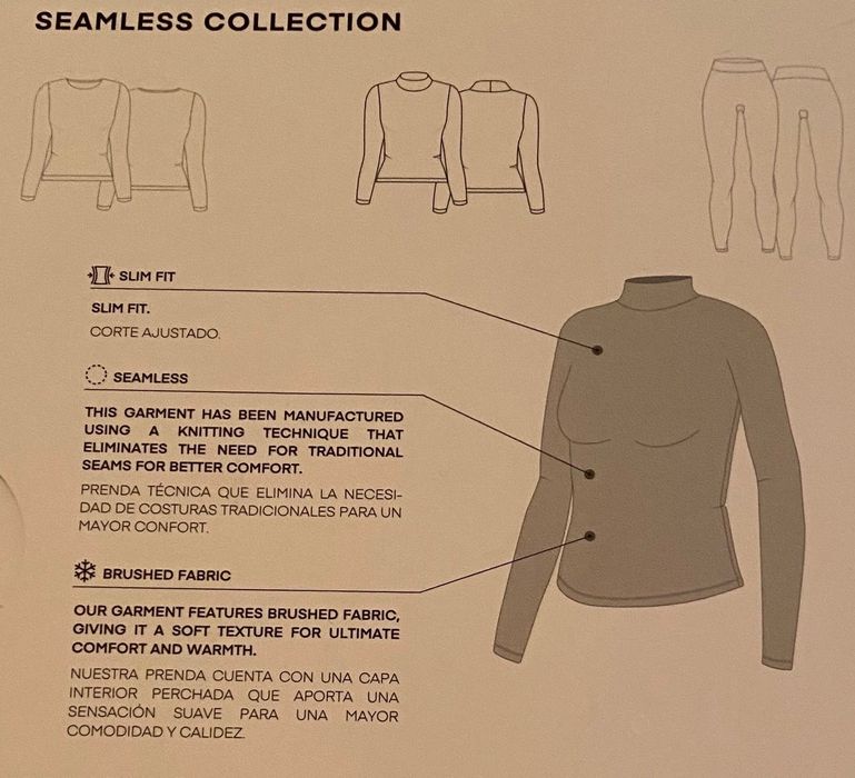 Camisola respirável com interior quente Oysho XS (Nova)