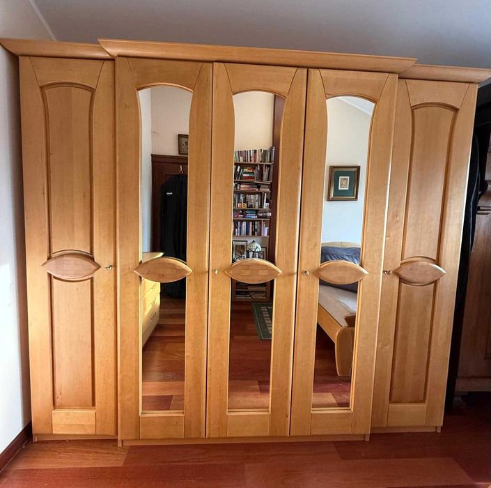 Komplet mebli sypialnianych olcha „Paola” – bardzo dobry stan