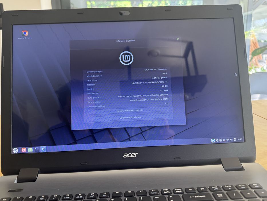 Laptop Acer 17 cali
