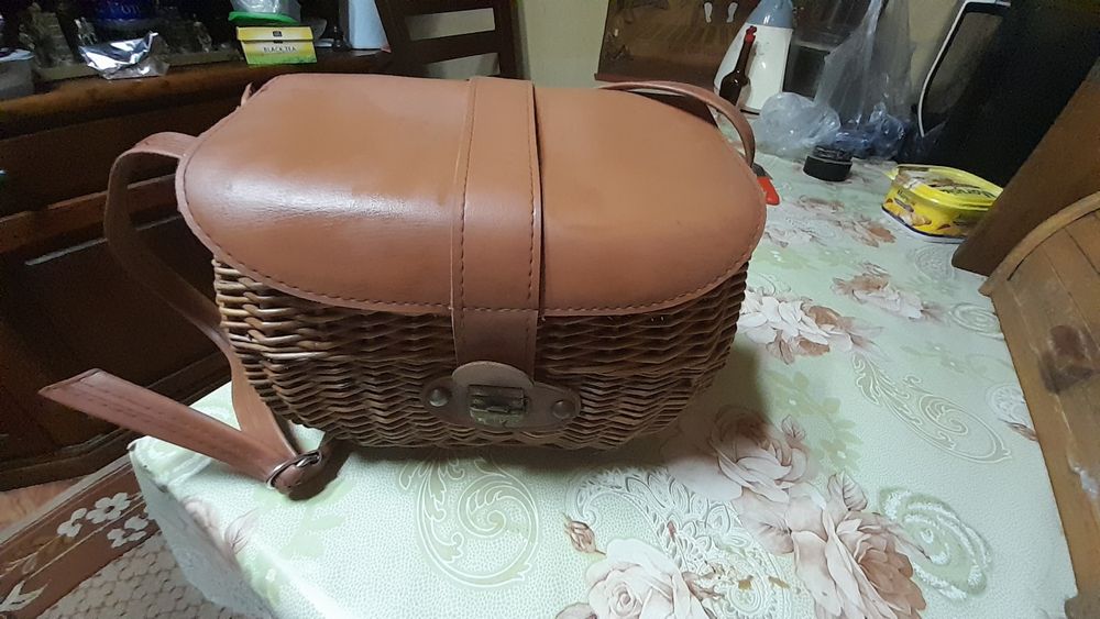 Stary koszyczek torebka z PRL u