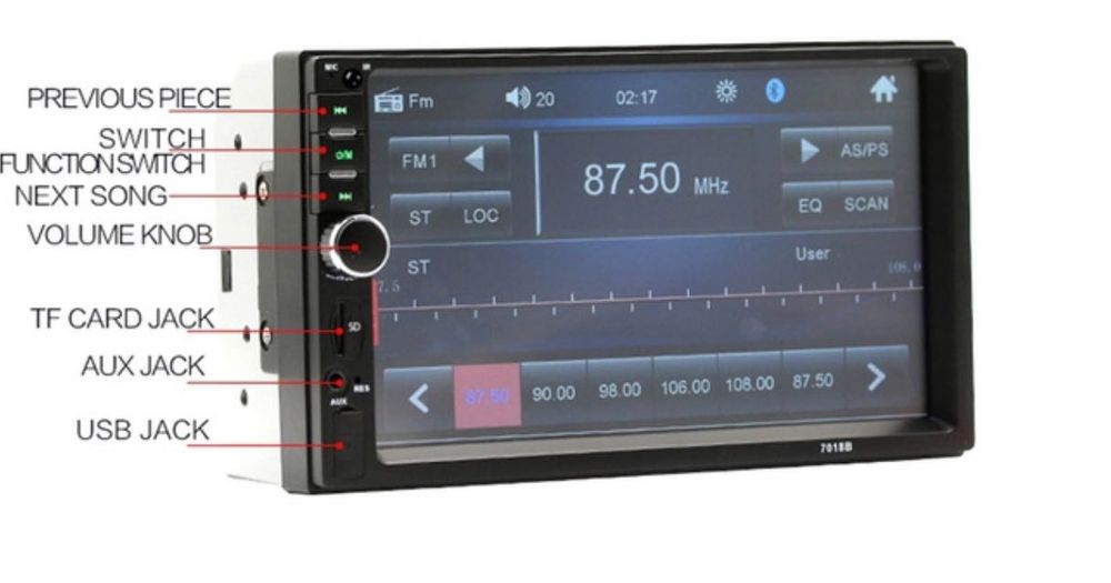 autoradios android com de 7'' com camara