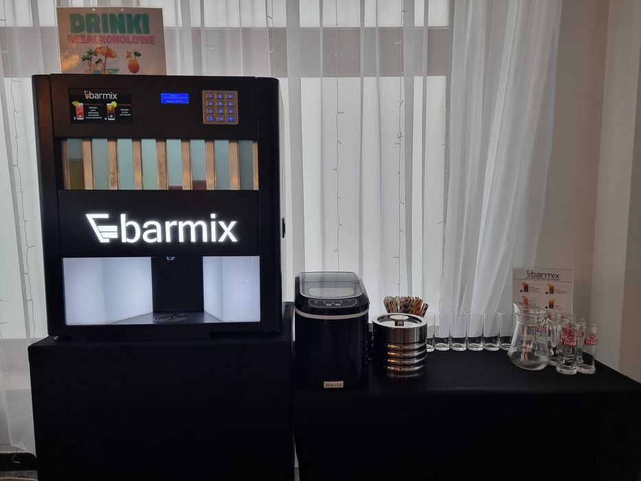 Barmix, barman automat do drinków, Fotobudka 360, ciężki dym,